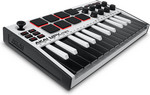 Akai Pro MPK mini mk3 MIDI billentyűzet, fehér kép, fotó