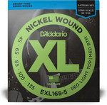 D'Addario EXL165-5 5-húros Nickel 045-135 basszusgitár-húr, Long Scale kép, fotó