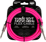 Ernie Ball 6413 Flexcable 3m gitárkábel, egyenes csatlakozók, rózsaszín kép, fotó