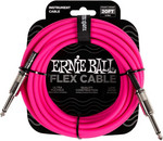 Ernie Ball 6418 Flexcable 6m gitárkábel, egyenes csatlakozók, rózsaszín kép, fotó