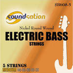 Soundsation SB-608-5 Electric bass guitar string set - Light, 045-130 kép, fotó