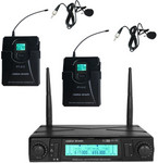 Voicekraft JRU-602/LT-4A/PT-51C Wireless Microphone System with Bodypack and Lavalier kép, fotó