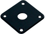 Boston JP-100-B jack plate, square, plastic 34x34mm, flat, black kép, fotó