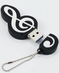 EMB Violinkulcs alakú, 32 GB-os USB Stick 3.0 kép, fotó