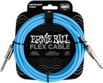 Ernie Ball 6412 Flexcable 3m gitárkábel, egyenes csatlakozók, kék kép, fotó