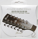 Ibanez IACS12C 80/20 Bronze 10-47 Light 12-String acoustic guitar strings kép, fotó