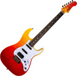 Jet JS-600-TRS Transparent Red elektromos gitár kép, fotó