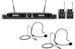 LD Systems U508 BPH 2 Dupla vezeték nélküli mikrofon készlet – csíptetős adóval, fejmikrofonnal kép, fotó