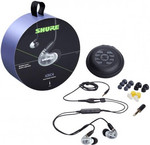 Shure AONIC4 fülhallgató, kábelbe épített vezérlés és mikrofon, fehér - SE42HYW+UNI-EFS kép, fotó