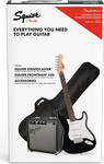 Squier Stratocaster Pack, LRL, Black gitár szett kép, fotó