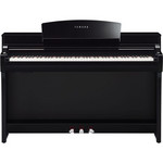 Yamaha CSP-255PE Clavinova digitális zongora, lakk fekete szín kép, fotó