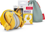 Alpine Muffy gyermek hallásvédő fültok, sárga kép, fotó