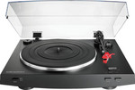 Audio-Technica AT-LP3 BK Automata szíjhajtásos lemezjátszó, Fekete kép, fotó