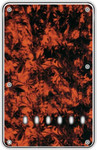 Boston BP-313-MO back plate, string spacing 11,2mm, 3 ply, standard Stallion, 86x138mm, marble orange kép, fotó