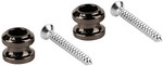 Boston BSLB-10-BC straplock button with screws, 2 pcs, black chrome kép, fotó