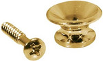 Boston EP-K-G strap buttons, metal, with screw, v-model, diameter 13mm, 2-pack, gold kép, fotó