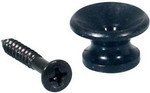 Boston EP-L-B strap buttons, metal, with screw, v-model, diameter 14mm, 2-pack, black kép, fotó