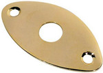 Boston JP-3-G jack plate, football shape, slanted metal, gold kép, fotó