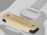 Boston SHP-210-EPJ soundhole pickup, humbucker with adjustable poles and endpin jack, with solid maple cover kép, fotó