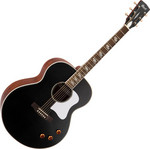 Cort CJ-Retro-VBM akusztikus gitár elektronikával, matt fekete vintage kép, fotó