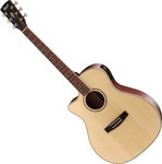 Cort GA-MEDX-LH-OP akusztikus gitár elektronikával, balkezes, natúr kép, fotó