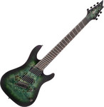 Cort KX507MS-SDG 7-húros el.gitár, Multi Scale, csillagpor zöld kép, fotó