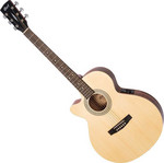 Cort SFX-ME-LH-OP akusztikus gitár EQ-val, balkezes, Open Pore natúr kép, fotó