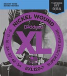 D'Addario EXL120-7 Nickel Wound, 7-String, 009-054 kép, fotó