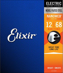 Elixir 12302 Baritone Nanoweb elektromos gitárhúr készlet 012-068 kép, fotó