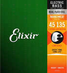Elixir 14207 Nanoweb Extra Long Scale 5-húros basszusgitár húrkészlet, 045-135 kép, fotó