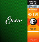 Elixir 14777 Nanoweb Long Scale 5-húros basszusgitár húrkészlet, 045-130 kép, fotó