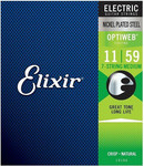 Elixir 19106 7-húros Optiweb elektromos gitárhúr készlet, 011-059 kép, fotó