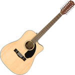 Fender CD-60SCE 12-húros elektro-akusztikus gitár WN, Natural kép, fotó