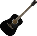Fender FA-125 Black, akusztikus gitár kép, fotó