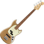 Fender Player Mustang Bass PJ, PF, Firemist Gold kép, fotó
