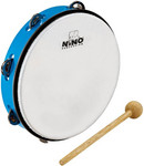 Nino Percussion NINO24SB abs tamburin ütővel, ég kék kép, fotó