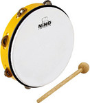 Nino Percussion NINO24Y abs tamburin ütővel, sárga kép, fotó