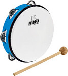 Nino Percussion NINO51SB abs tamburin, egysoros, kék, nikkel/ezüst csengők kép, fotó