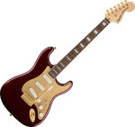 Squier 40th Anniversary Stratocaster, Gold Edition, LRL, Ruby Red Metallic kép, fotó