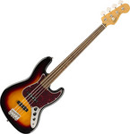 Squier Classic Vibe &#39;60s Jazz Bass Fretless, LRL, 3-Color Sunburst kép, fotó
