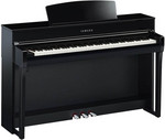Yamaha CLP-745PE Clavinova digitális zongora, lakkozott fekete szín kép, fotó