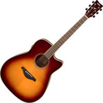 Yamaha FGC-TA TransAcoustic Brown Sunburst elektro-akusztikus gitár kép, fotó
