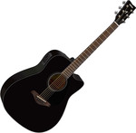 Yamaha FGX800C Black elektroakusztikus gitár kép, fotó