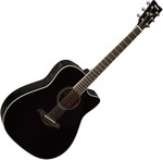 Yamaha FGX820C MKII Black elektroakusztikus gitár kép, fotó