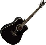Yamaha FGX830C Black elektroakusztikus gitár kép, fotó