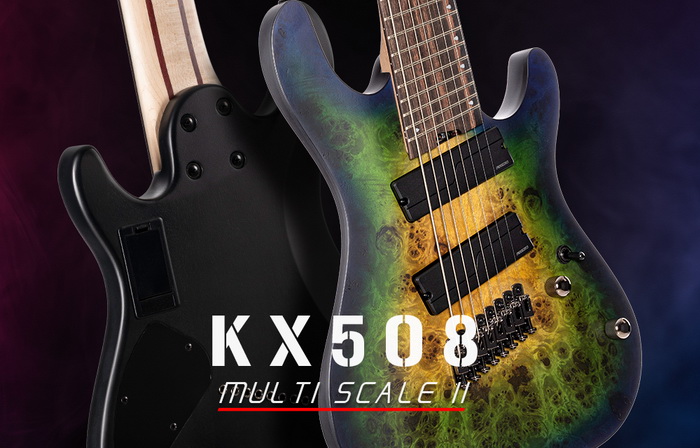 Cort KX508MS II-MBB Multi-Scale 8-húros elektromos gitár