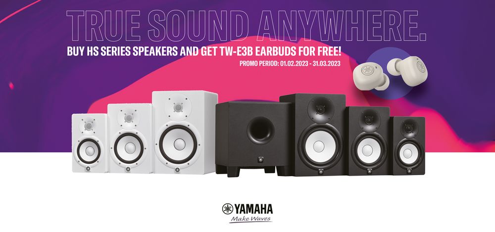 Yamaha ajándék fülhallgató HS hangfalak vásárlásához